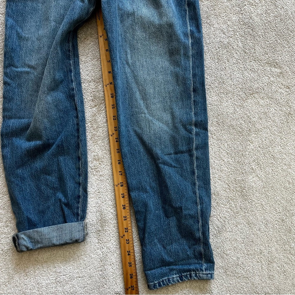 FRAME NWT MILITARY BAND PLEAST FRONT DENIM JUMPSUIT SIZE XS TRENDY STYLISH DATE - Picture 12 of 13